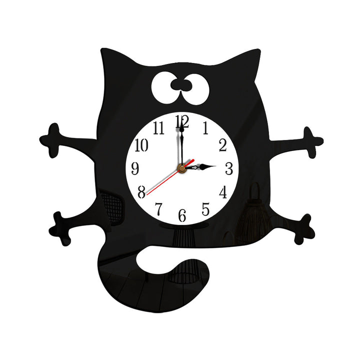 BowLift | Silent Cat Wall Decoration Clock for Children&