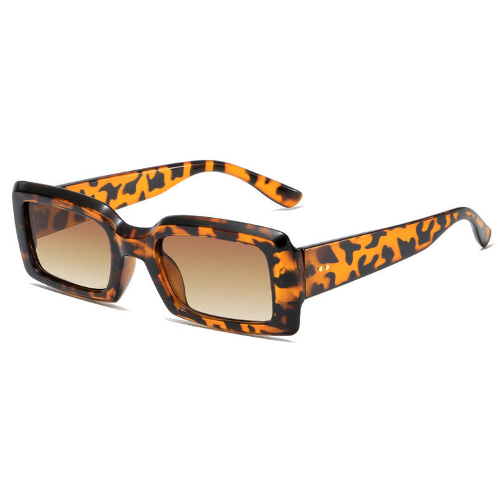 Ladies stylish square sunglasses with mirrored lenses