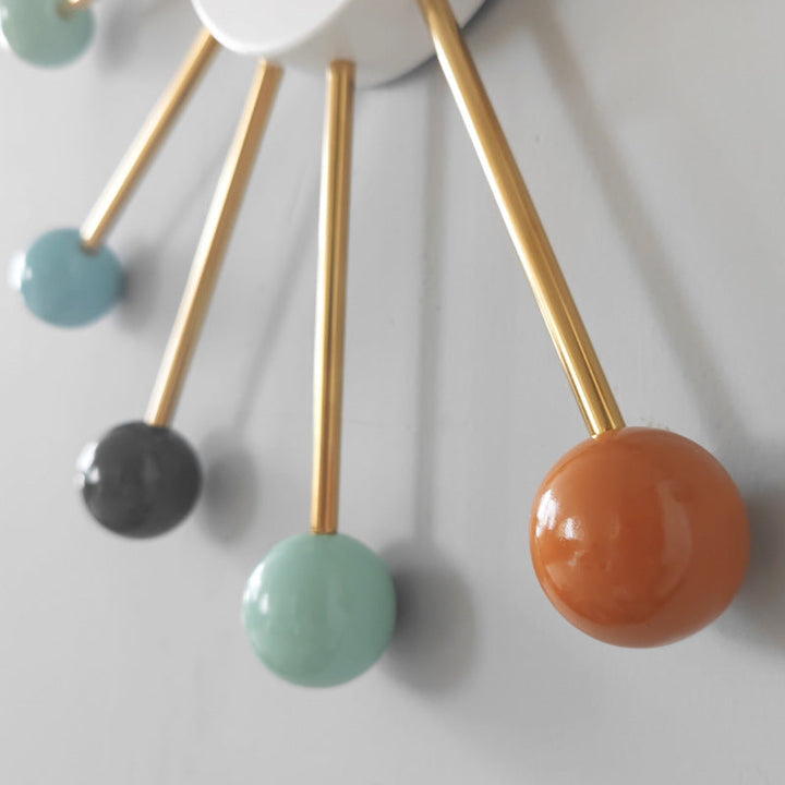 BowLift | Decorative large silent wall clock for the living room 21 inches