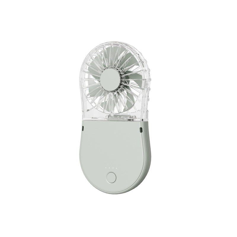 Unisex Portable Rechargeable Handheld Fan with Mirror