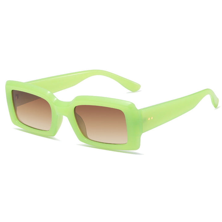 Ladies stylish square sunglasses with mirrored lenses