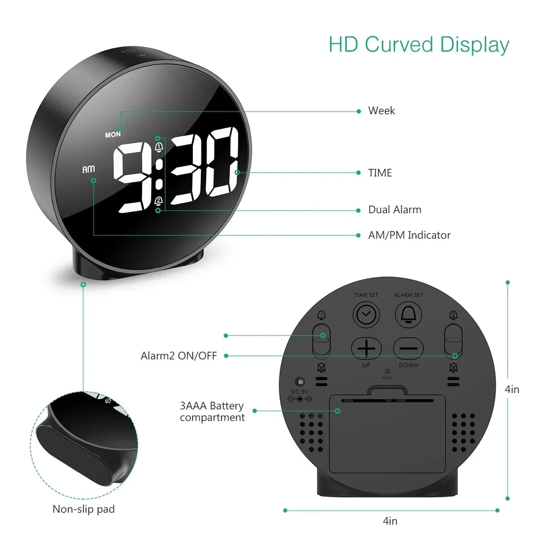 Light Source Digital Table Clock