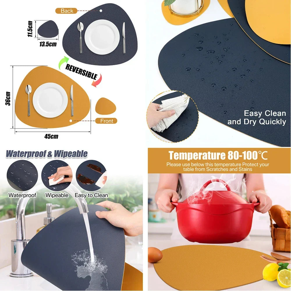 BowLift | Irregular Placemat Leather