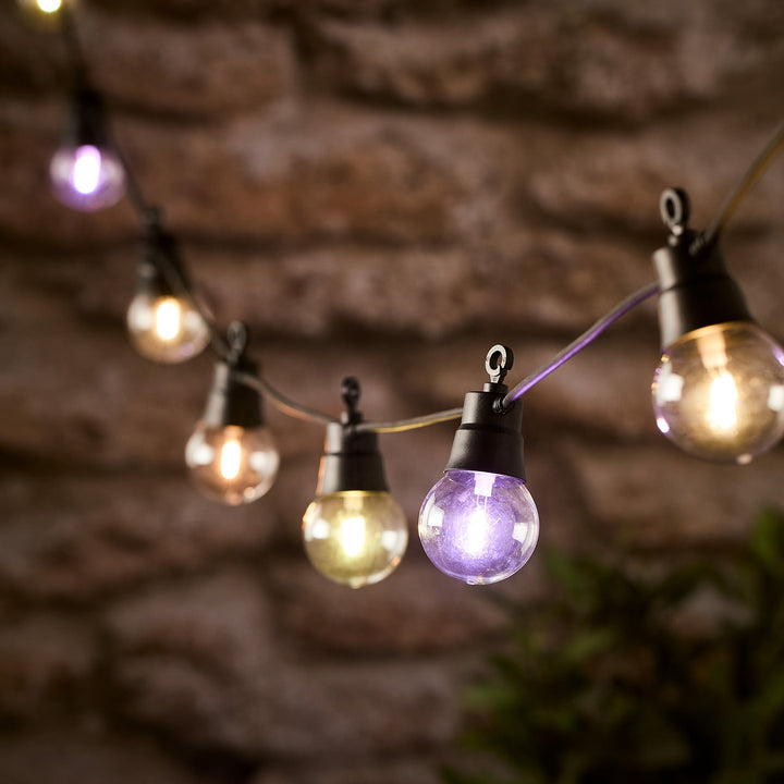 20 LED string lights Bulb colour selection with remote control