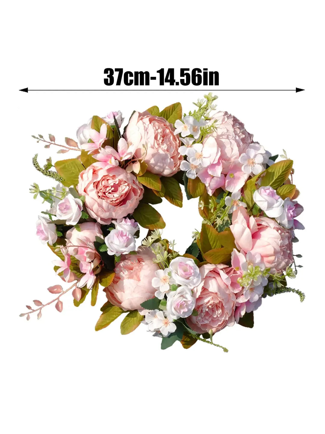 BowLift | Artificial Wreath - AutumnBloom - Outdoor &amp; Peonies - Cozy Autumn Decoration