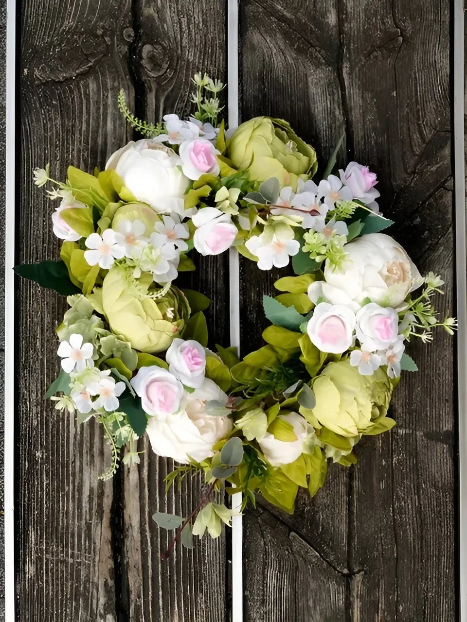 BowLift | Artificial Wreath - AutumnBloom - Outdoor &amp; Peonies - Cozy Autumn Decoration