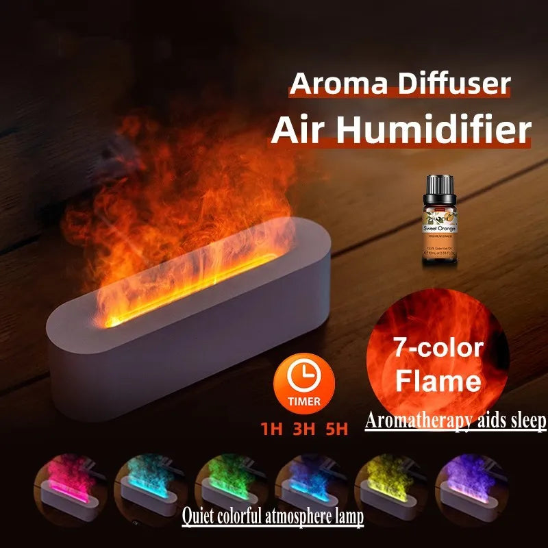 BowLift | Flame Aroma Diffuser with 7 Colors | Air Humidifier