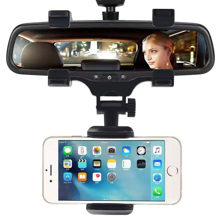 Rearview Mirror Phone Mount for Safe &amp; Comfortable Driving
