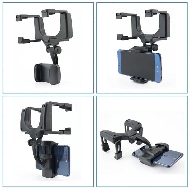 Rearview Mirror Phone Mount for Safe &amp; Comfortable Driving