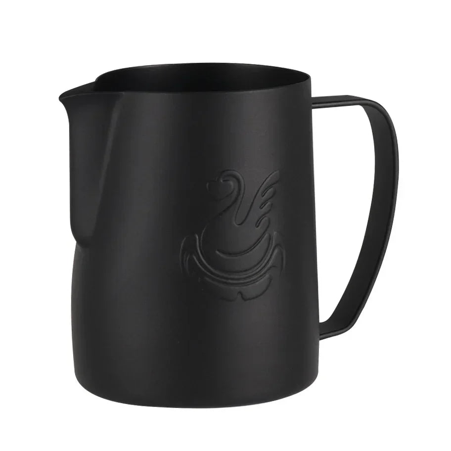 BowLift | 600ml stainless steel coffee pot milk frother cup cream maker espresso latte art tool elegant swan