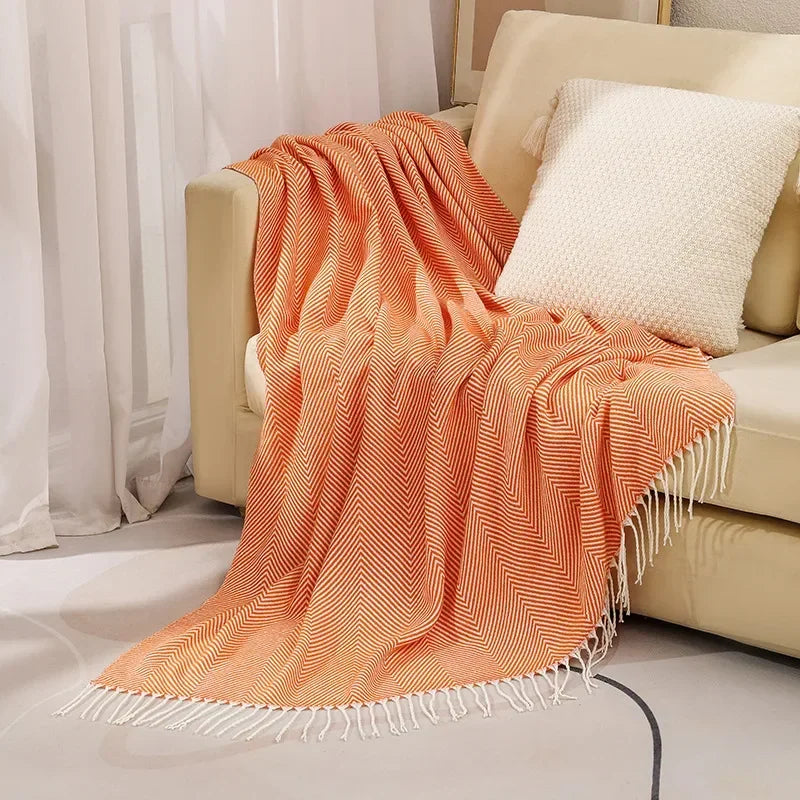 BowLift | Nordic Stripe Throw Sofa Blanket