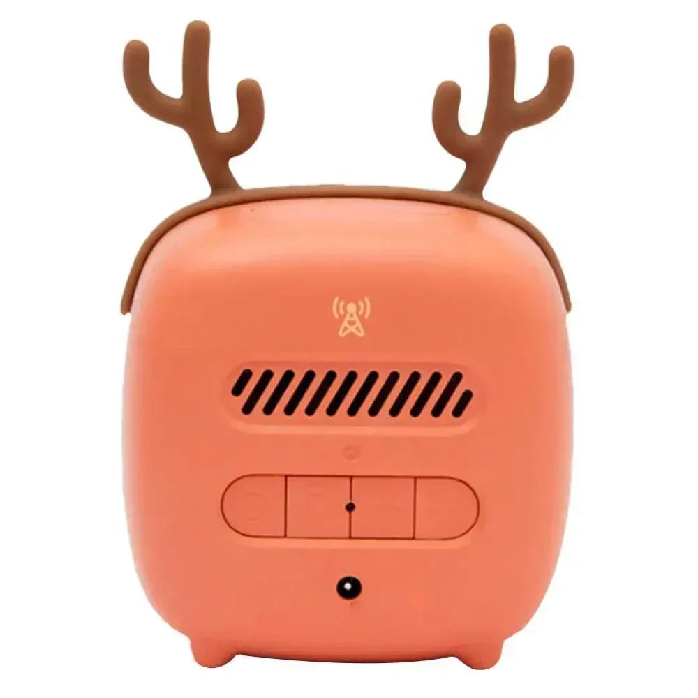 Cartoon Bunny LED Alarm Clock with Night Light – Rechargeable, Cute Digital Display for Kids &amp; Bedrooms