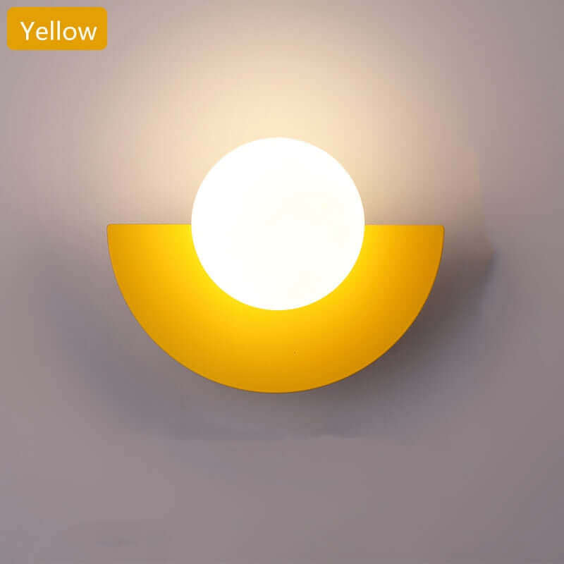 Half Moon Metal Wall Light. Available in 2 different sizes and various colours.