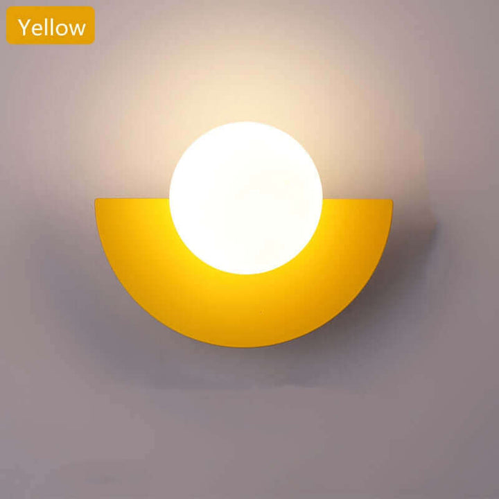 Half Moon Metal Wall Light. Available in 2 different sizes and various colours.