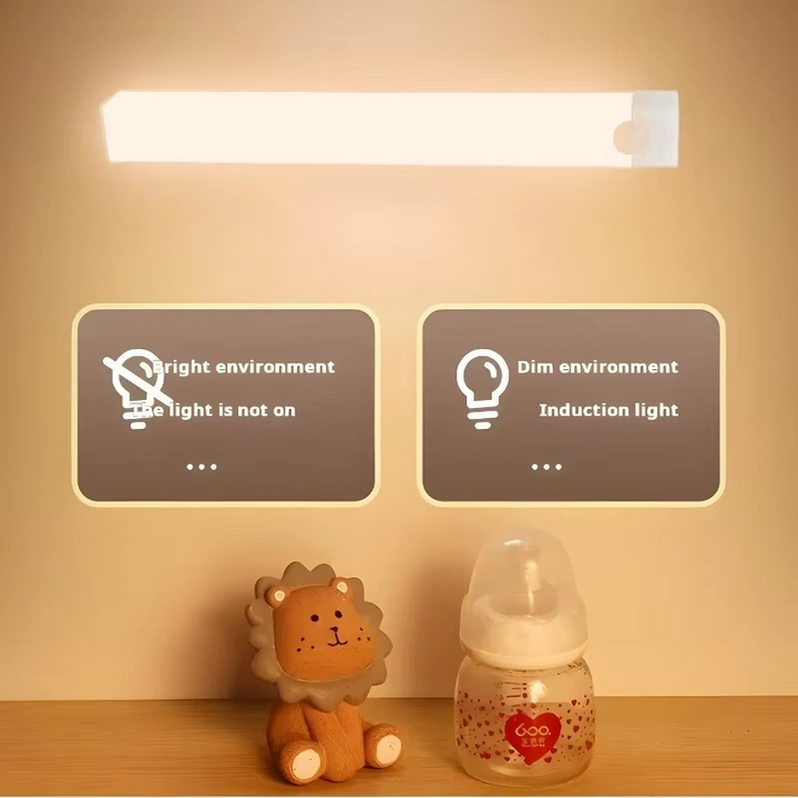 Smart Sensor LED Night Light - Motion-Activated, Dimmable &amp; Rechargeable