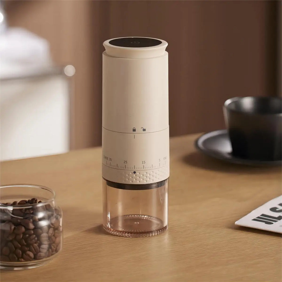 BowLift | 1500mAh Electric Coffee Grinder External Adjustable Type-C Charging Coffee Grinder Bean Grinding Machine Coffee Maker