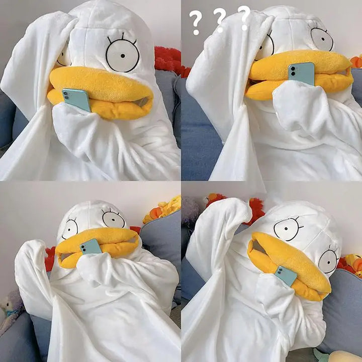 BowLift | Confused Duck Warm Adult Pajama Costume