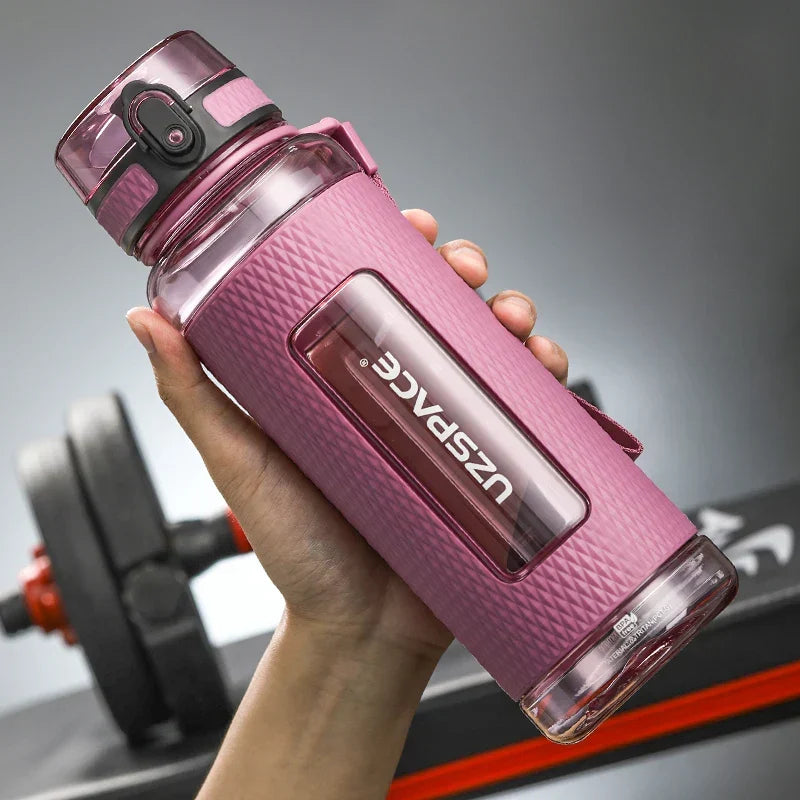 BowLift | UZSPACE Sport Water Bottles, BPA-free, portable, impact-resistant, leak-proof, large capacity, fitness water kettle, Tritan plastic drinking bottle