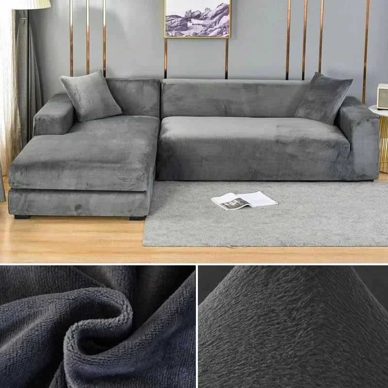 PlushFit - High-Quality Sofa Covers Made of Stretch Velvet