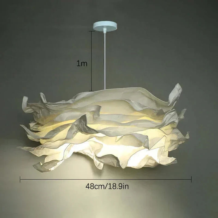 Wool-like Paper Lampshade up to 70 cm wide
