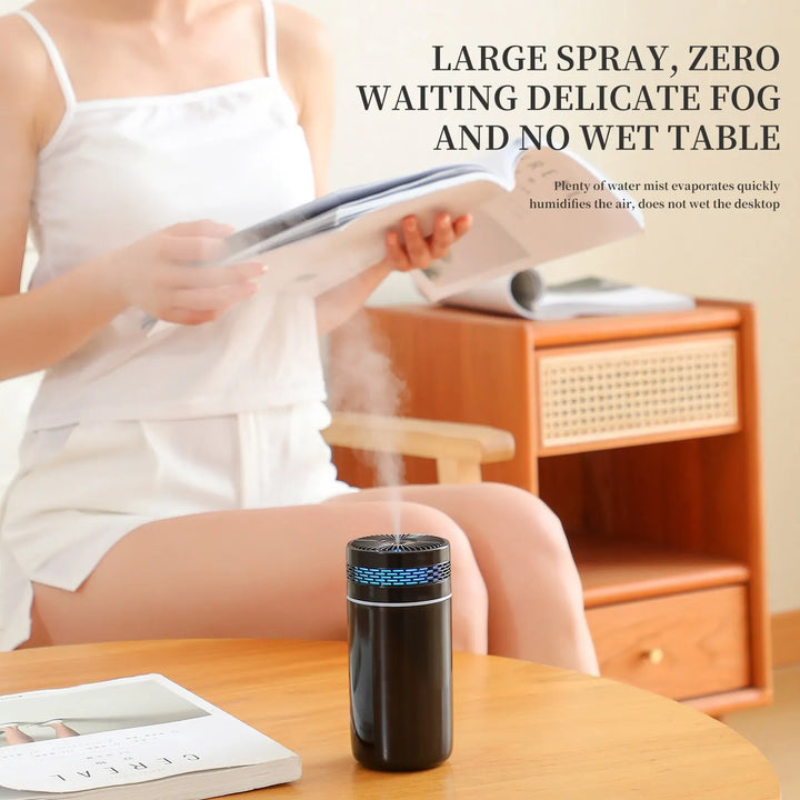 BowLift | 250ML Portable Car Humidifier - USB LED Essential Oil Diffuser