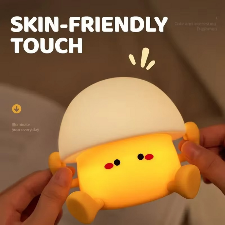 Charming Mushroom &amp; Egg Yolk LED Night Light