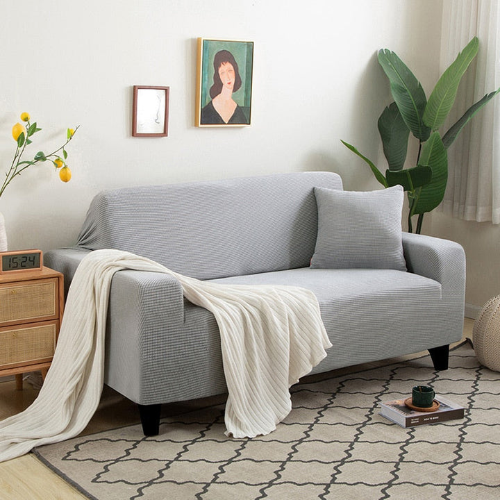 FlexiCover Elastic Sofa Cover – Protection Cover for Corner Sofas and Standard Sofas