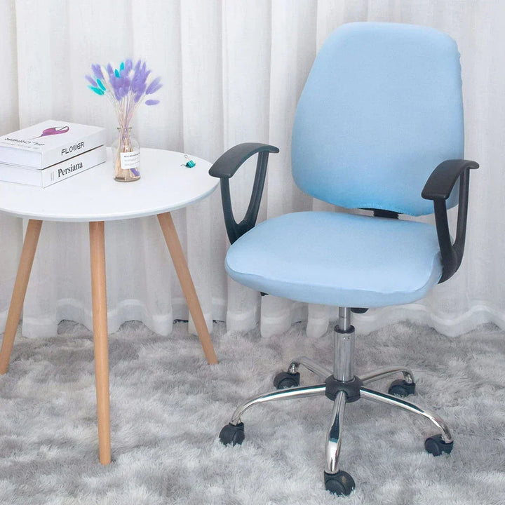 BowLift | 2-piece Split Office Rose Chair Covers