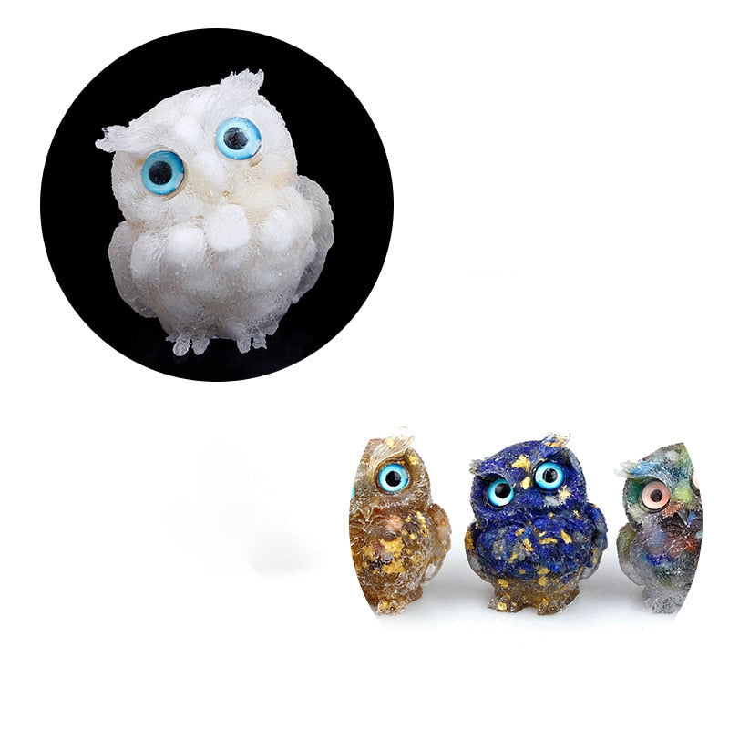 BowLift | Natural Crystal Owl Figurine: Handmade Collector&