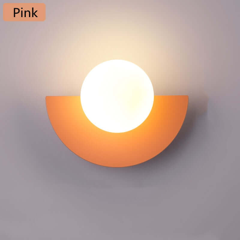 Half Moon Metal Wall Light. Available in 2 different sizes and various colours.