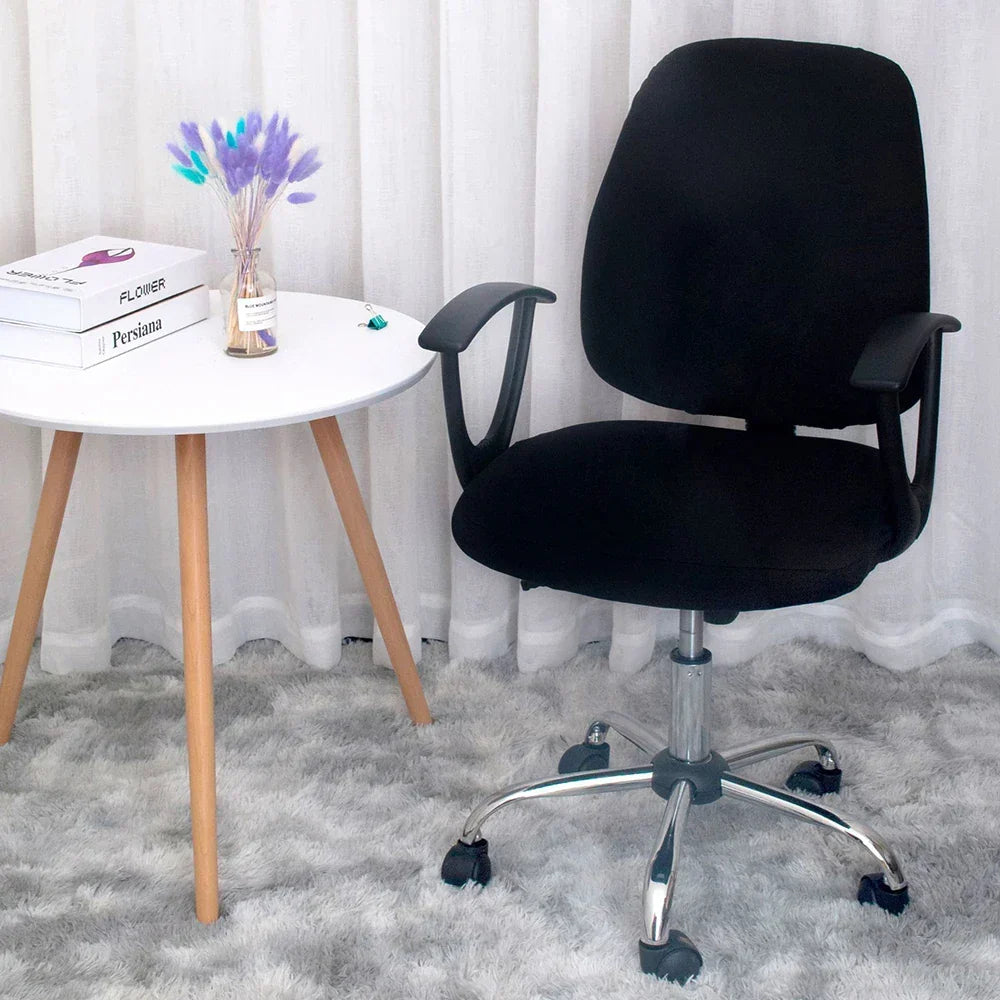 BowLift | 2-piece Split Office Rose Chair Covers