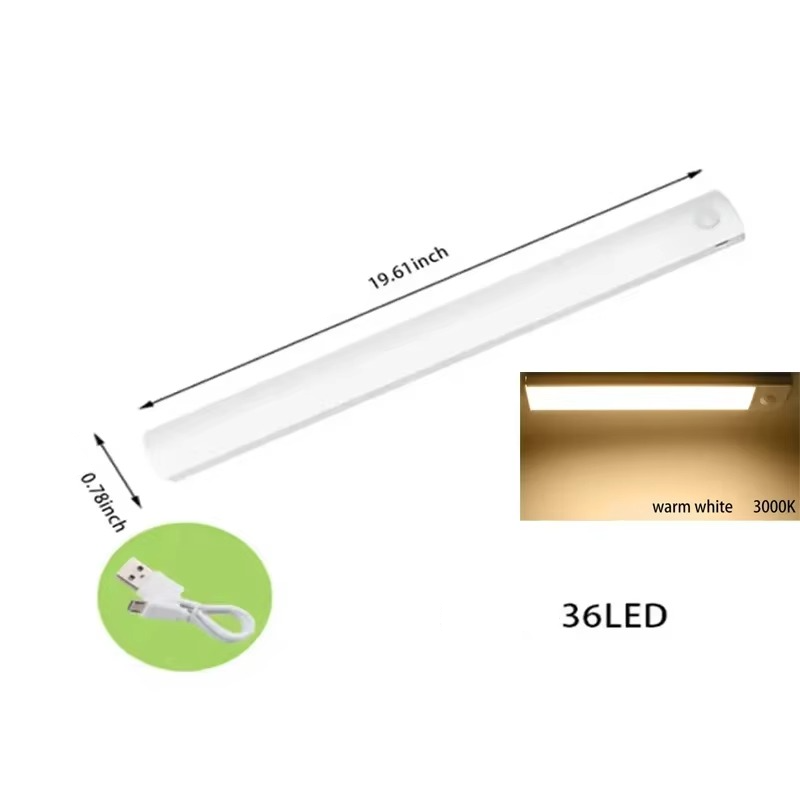 Smart Sensor LED Night Light - Motion-Activated, Dimmable &amp; Rechargeable