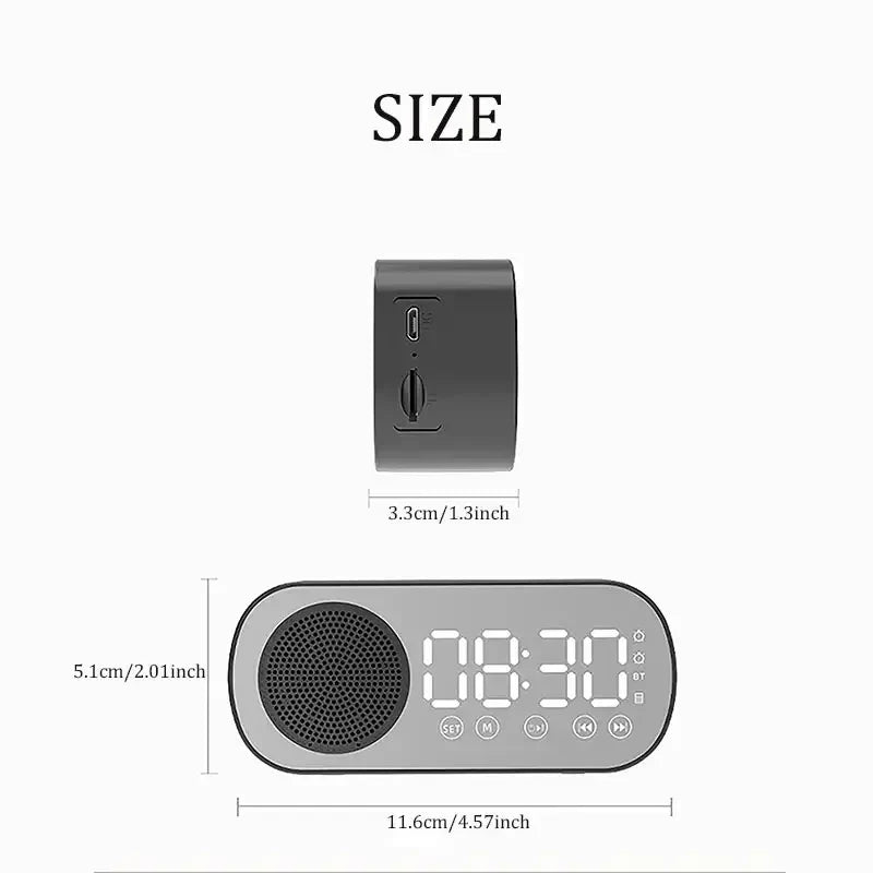 BowLift | Digital Alarm Clock with Bluetooth Speaker &amp; FM Radio