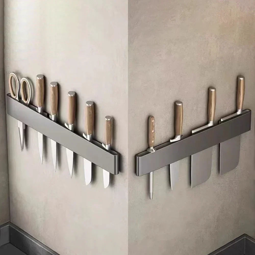 BowLift | Knife holder - Knifey - Stainless steel - Multi-function shelf