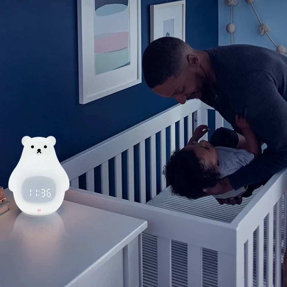 Bear Alarm Clock - LED Night Light and Children&