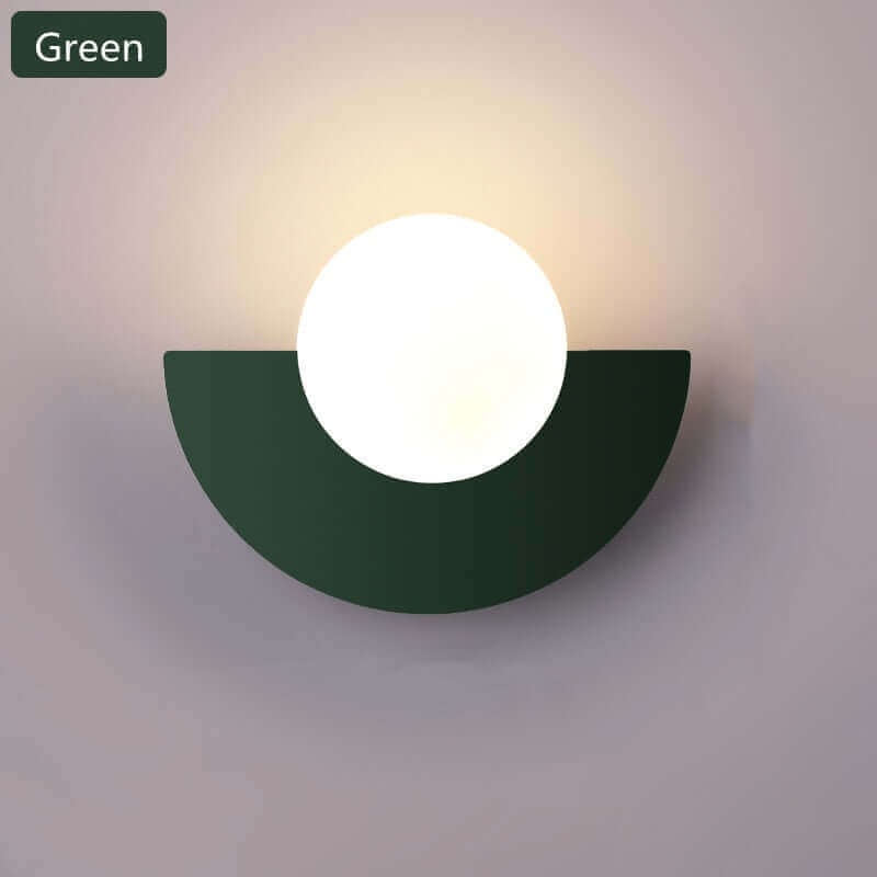 Half Moon Metal Wall Light. Available in 2 different sizes and various colours.