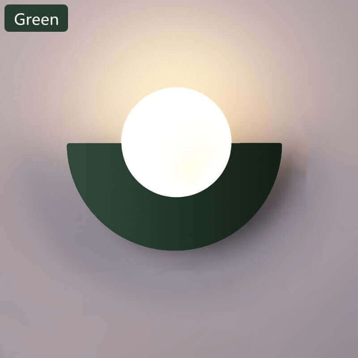 Half Moon Metal Wall Light. Available in 2 different sizes and various colours.
