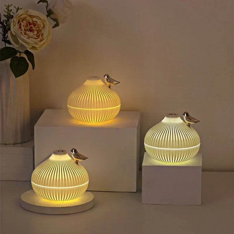 MistGlow USB Humidifier | Quiet &amp; Compact | With LED Night Light &amp; Mood Lighting