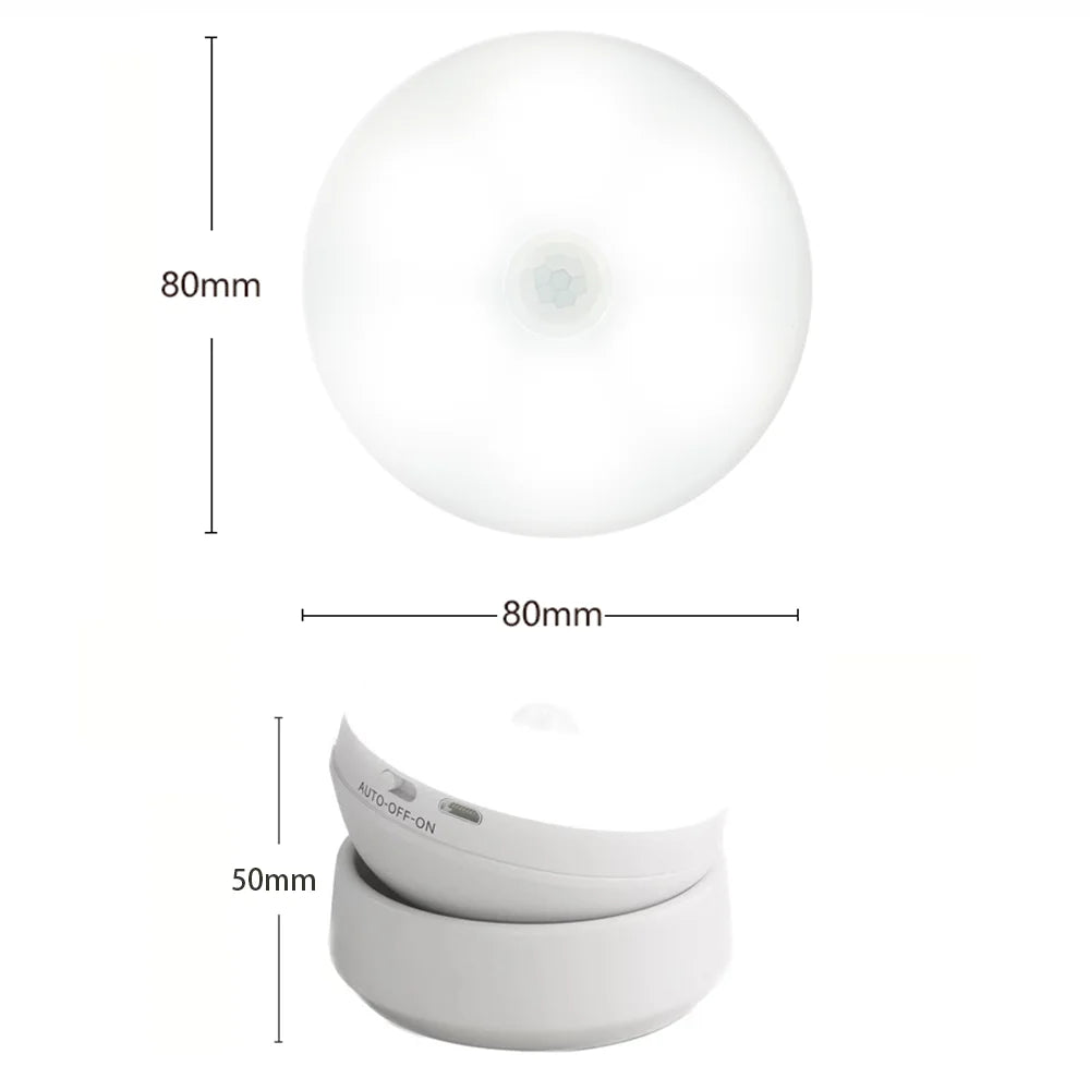 LumiFlex360 LED Night Light | Motion Sensor | 360° Rotatable | Rechargeable | Magnetic &amp; Wireless