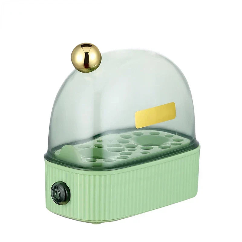 BowLift | 120W 220V Electric Egg Cooker &amp; Egg Poacher - Automatic Mini Breakfast Machine for 2 Eggs, Portable Steamer