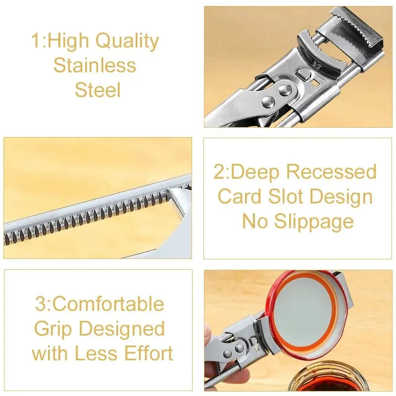 BowLift | Adjustable Stainless Steel Bottle Opener | Non-Slip Bottle Opener | New Kitchen Gadget
