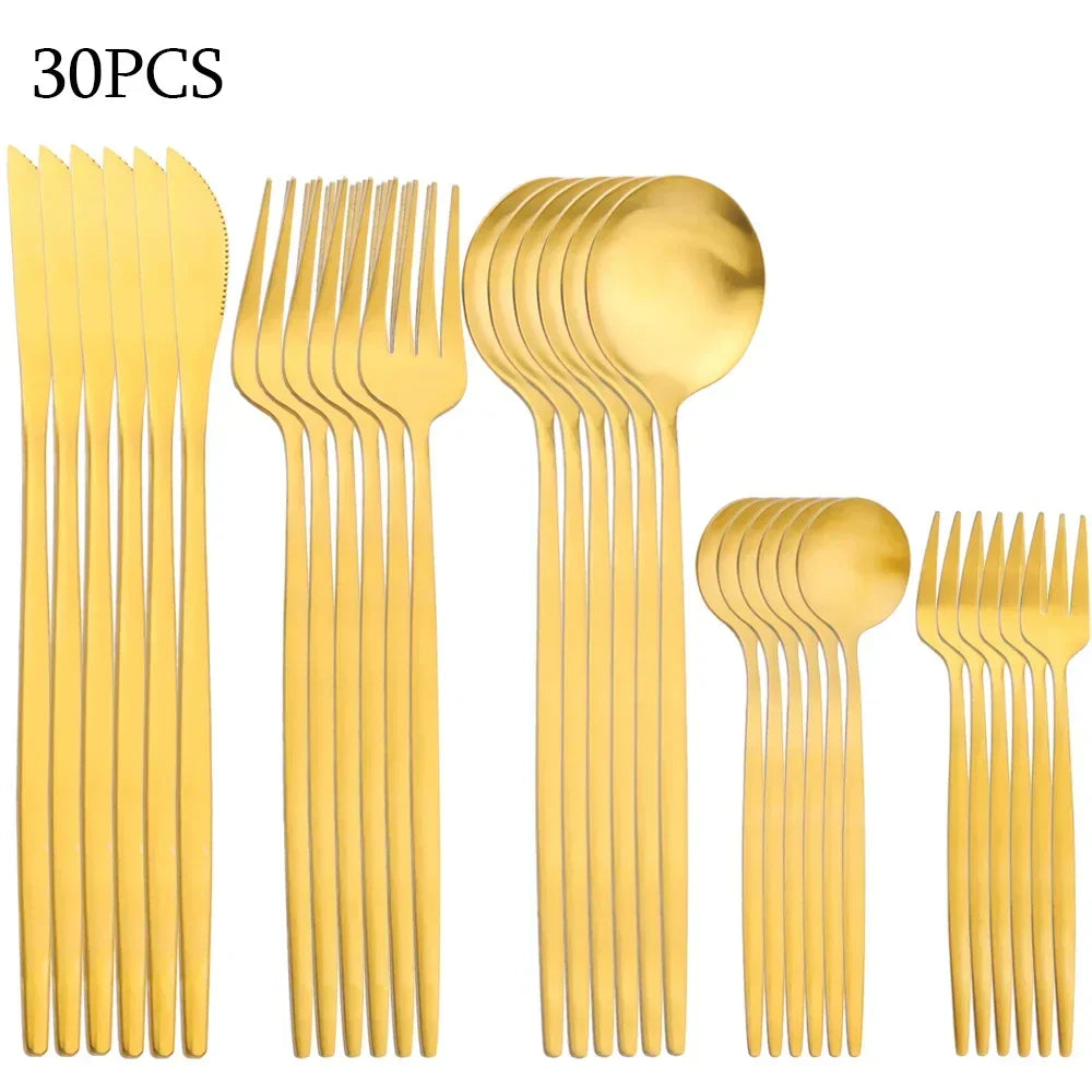 BowLift | RefinedTable | 30-piece cutlery set