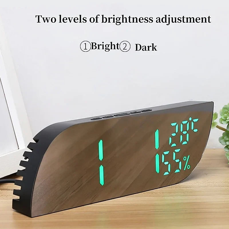 BowLift | LED Digital Alarm Clock with Dual Display &amp; Unlimited Snooze