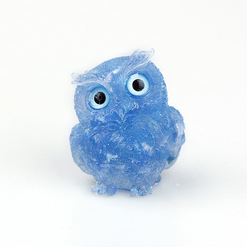 BowLift | Natural Crystal Owl Figurine: Handmade Collector&