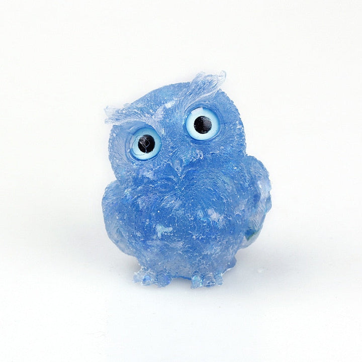 BowLift | Natural Crystal Owl Figurine: Handmade Collector&