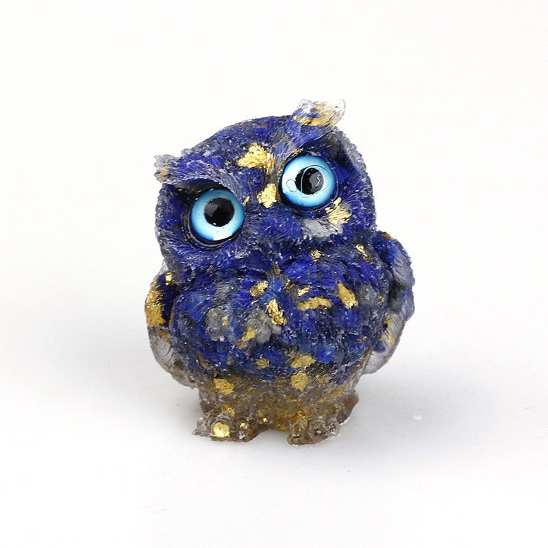 BowLift | Natural Crystal Owl Figurine: Handmade Collector&