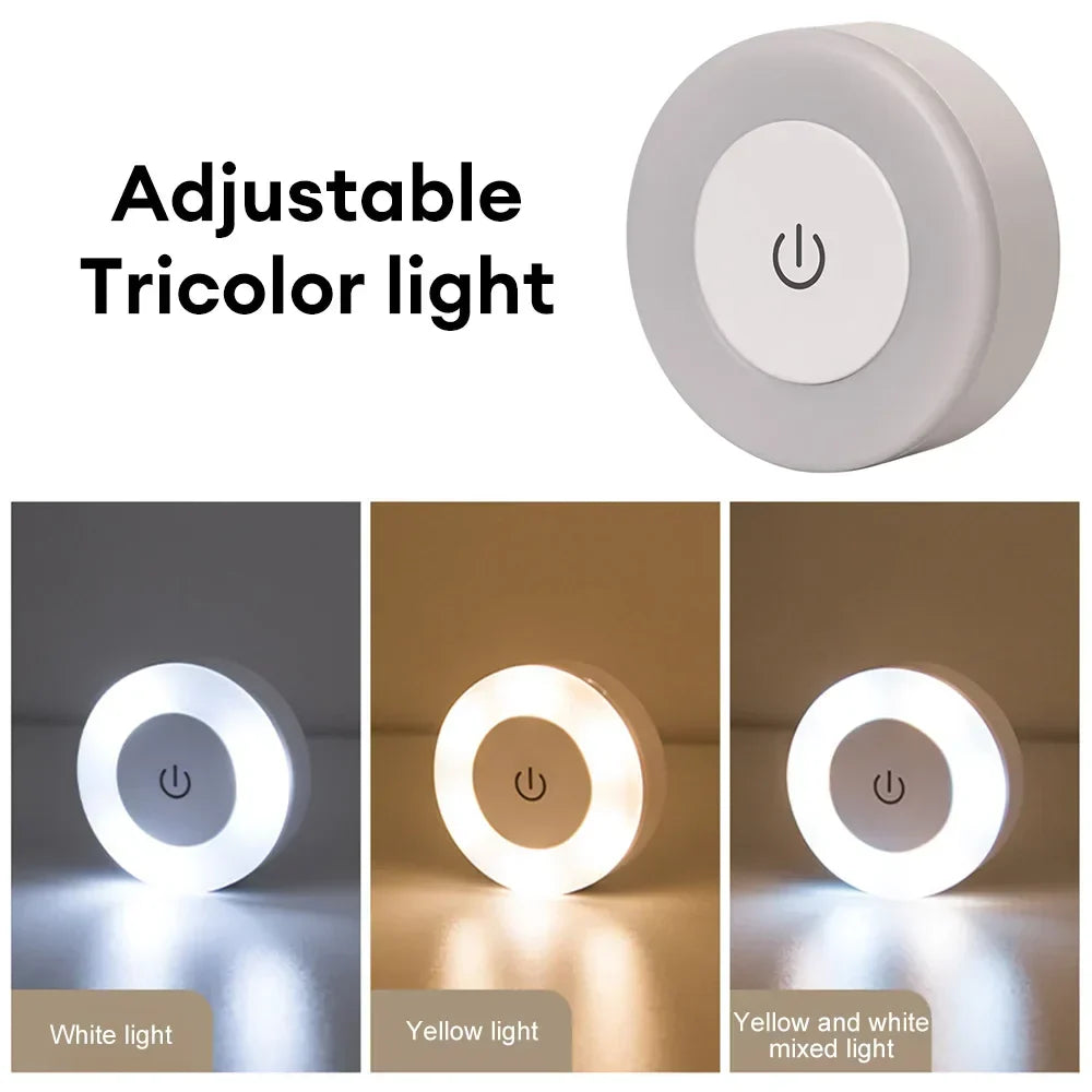 LUMORA Touch LED Night Light | USB Rechargeable | Magnetic &amp; Stepless Dimmable | Warm &amp; Cold Light