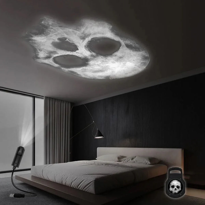 Skull Projection Night Light with USB Power