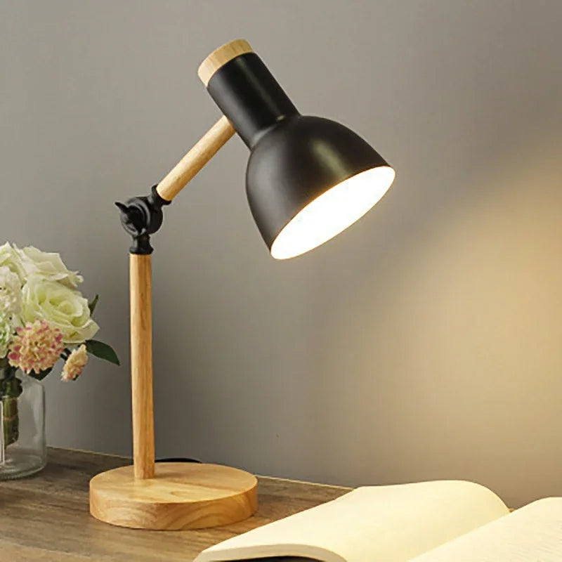 Dyed Wooden Table Lamp
