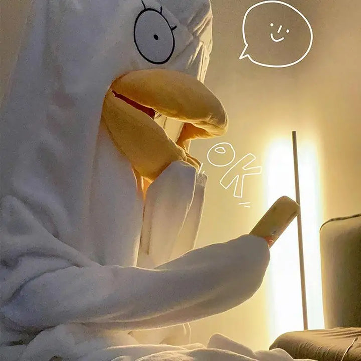 BowLift | Confused Duck Warm Adult Pajama Costume